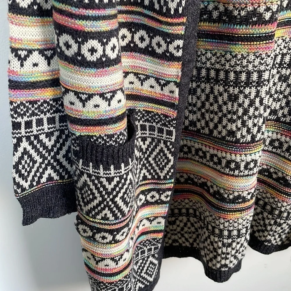 NWT Monteau multi-colored oversized sweater
